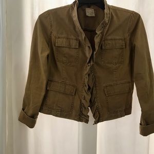 Free People Ruffled Jacket